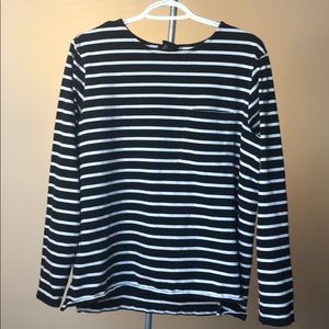 Long sleeved striped H&M shirt size large